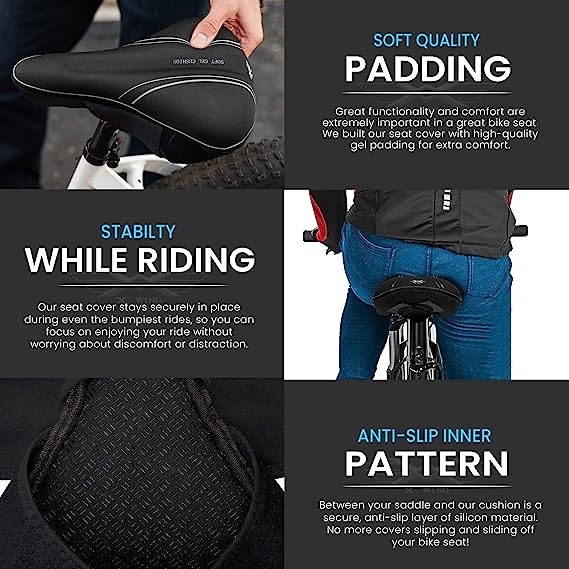 Sport Gel Groove Bike Seat Cover – X WING - Main Image